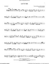 Cover icon of Let It Be sheet music for trombone solo by The Beatles, John Lennon and Paul McCartney, intermediate skill level