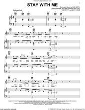 Cover icon of Stay With Me sheet music for voice, piano or guitar plus backing track by Sam Smith, James Napier, Jeff Lynne, Tom Petty and William Edward Phillips, intermediate skill level