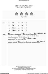 Cover icon of In The Gallery sheet music for guitar (chords) by Dire Straits and Mark Knopfler, intermediate skill level
