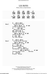 Cover icon of Les Boys sheet music for guitar (chords) by Dire Straits and Mark Knopfler, intermediate skill level