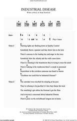 Cover icon of Industrial Disease sheet music for guitar (chords) by Dire Straits and Mark Knopfler, intermediate skill level
