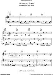 Cover icon of Now And Then sheet music for voice, piano or guitar by Adele and Adele Adkins, intermediate skill level