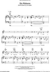 Cover icon of Six Ribbons sheet music for voice, piano or guitar by Jon English, intermediate skill level