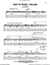 Cover icon of Rust In Peace...Polaris sheet music for guitar (tablature) by Megadeth and Dave Mustaine, intermediate skill level