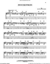 Cover icon of Psychotron sheet music for guitar (tablature) by Megadeth and Dave Mustaine, intermediate skill level