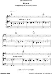 Cover icon of Shame sheet music for voice, piano or guitar by Neil Diamond and Hal Ketchum, intermediate skill level