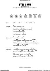 Cover icon of Eyes Shut sheet music for guitar (chords) by Years & Years, Michael Goldsworthy, Oliver Thornton and Resul Turkmen, intermediate skill level