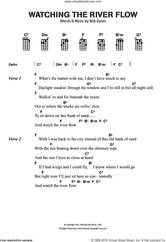 Cover icon of Watching The River Flow sheet music for ukulele (chords) by Bob Dylan, intermediate skill level