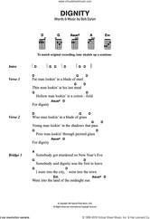 Cover icon of Dignity sheet music for ukulele (chords) by Bob Dylan, intermediate skill level