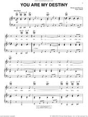Cover icon of You Are My Destiny sheet music for voice, piano or guitar by Paul Anka, intermediate skill level
