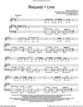 Cover icon of Request + Line sheet music for voice, piano or guitar by Black Eyed Peas, Allan Pineda, George Pajon Jr., Michael Fratantuno, Natalie Hinds, Rhett Lawrence and Will Adams, intermediate skill level