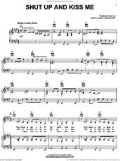 Cover icon of Shut Up And Kiss Me sheet music for voice, piano or guitar by Mary Chapin Carpenter, intermediate skill level