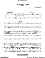 Cover icon of The Struggle Within sheet music for bass (tablature) (bass guitar) by Metallica, James Hetfield and Lars Ulrich, intermediate skill level