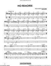 Cover icon of No Remorse sheet music for bass (tablature) (bass guitar) by Metallica, James Hetfield and Lars Ulrich, intermediate skill level