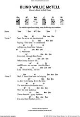 Cover icon of Blind Willie McTell sheet music for ukulele (chords) by Bob Dylan, intermediate skill level