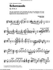 Cover icon of Scherzando sheet music for guitar solo (chords) by Napoleon Coste, classical score, easy guitar (chords)