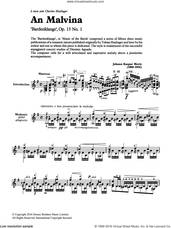 Cover icon of An Malvina sheet music for guitar solo (chords) by Johann Kaspar Mertz, classical score, easy guitar (chords)