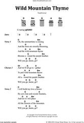 Cover icon of Wild Mountain Thyme sheet music for ukulele (chords), intermediate skill level