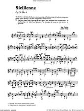 Cover icon of Sicilienne sheet music for guitar solo (chords) by Jose Ferrer and JosAA Ferrer, classical score, easy guitar (chords)