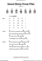 Cover icon of Sweet Betsy From Pike sheet music for voice, piano or guitar, intermediate skill level