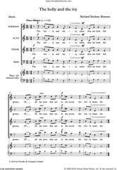 Cover icon of The Holly And The Ivy sheet music for choir (SATB: soprano, alto, tenor, bass) by Richard Bennett and Anon, classical score, intermediate skill level