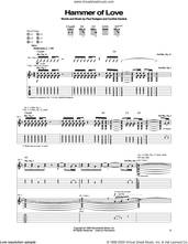 Cover icon of Hammer Of Love sheet music for guitar (tablature) by Bad Company, Cynthia Kereluk and Paul Rodgers, intermediate skill level