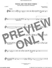 Cover icon of These Are The Best Times sheet music for clarinet solo by Shane Tatum, intermediate skill level