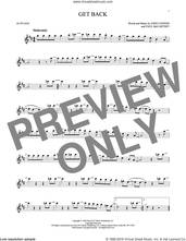 Cover icon of Get Back sheet music for alto saxophone solo by The Beatles, John Lennon and Paul McCartney, intermediate skill level