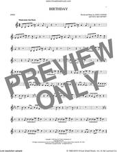 Cover icon of Birthday sheet music for horn solo by The Beatles, John Lennon and Paul McCartney, intermediate skill level