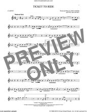 Cover icon of Ticket To Ride sheet music for clarinet solo by The Beatles, John Lennon and Paul McCartney, intermediate skill level
