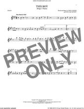 Cover icon of This Boy (Ringo's Theme) sheet music for violin solo by The Beatles, John Lennon and Paul McCartney, intermediate skill level