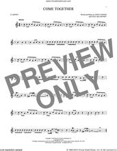 Cover icon of Come Together sheet music for clarinet solo by The Beatles, John Lennon and Paul McCartney, intermediate skill level