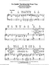 Cover icon of I'm Gettin' Sentimental Over You sheet music for voice, piano or guitar by Frank Sinatra, George Bassman and Ned Washington, intermediate skill level