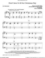 Cover icon of Don't Save It All for Christmas Day (complete set of parts) sheet music for orchestra/band by Celine Dion, Avalon, Paul Langford, Peter Zizzo and Ric Wake, intermediate skill level