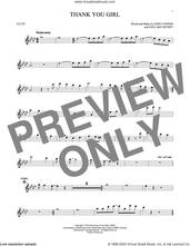 Cover icon of Thank You Girl sheet music for flute solo by The Beatles, John Lennon and Paul McCartney, intermediate skill level