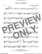 Cover icon of Hello, Goodbye sheet music for oboe solo by The Beatles, John Lennon and Paul McCartney, intermediate skill level