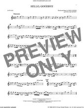 Cover icon of Hello, Goodbye sheet music for alto saxophone solo by The Beatles, John Lennon and Paul McCartney, intermediate skill level