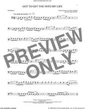 Cover icon of Got To Get You Into My Life sheet music for trombone solo by The Beatles, John Lennon and Paul McCartney, intermediate skill level