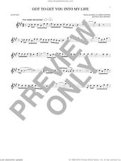 Cover icon of Got To Get You Into My Life sheet music for alto saxophone solo by The Beatles, John Lennon and Paul McCartney, intermediate skill level