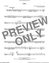 Cover icon of Girl sheet music for trombone solo by The Beatles, John Lennon and Paul McCartney, intermediate skill level