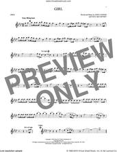 Cover icon of Girl sheet music for oboe solo by The Beatles, John Lennon and Paul McCartney, intermediate skill level