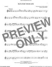 Cover icon of Run For Your Life sheet music for trumpet solo by The Beatles, John Lennon and Paul McCartney, intermediate skill level