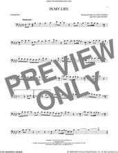 Cover icon of In My Life sheet music for trombone solo by The Beatles, John Lennon and Paul McCartney, wedding score, intermediate skill level