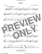Cover icon of Misty sheet music for tenor saxophone solo by John Burke, Johnny Mathis and Erroll Garner, intermediate skill level