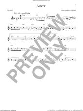 Cover icon of Misty sheet music for trumpet solo by John Burke, Johnny Mathis and Erroll Garner, intermediate skill level