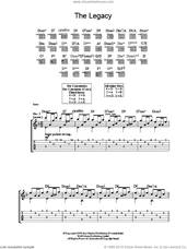 Cover icon of The Legacy sheet music for guitar (tablature) by Iron Maiden, Janick Gers and Steve Harris, intermediate skill level