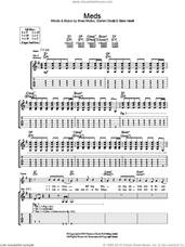 Cover icon of Meds sheet music for guitar (tablature) by Placebo, Brian Molko, Stefan Olsdal and Steve Hewitt, intermediate skill level