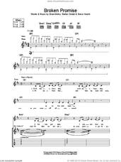 Cover icon of Broken Promise sheet music for guitar (tablature) by Placebo, Brian Molko, Stefan Olsdal and Steve Hewitt, intermediate skill level