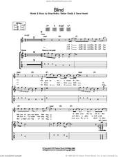 Cover icon of Blind sheet music for guitar (tablature) by Placebo, Brian Molko, Stefan Olsdal and Steve Hewitt, intermediate skill level