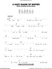 Cover icon of A Hazy Shade Of Winter sheet music for ukulele (chords) by Simon & Garfunkel and Paul Simon, intermediate skill level